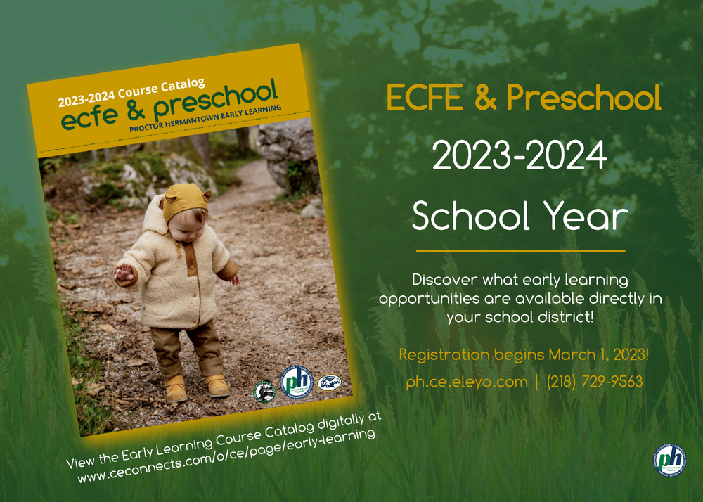 ECFE & Preschool 2023-2024 School Year