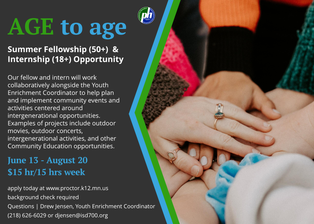 AGE to age Fellow and Intern Ad